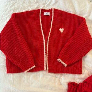 Old Navy Women’s red cardigan.- small  petite